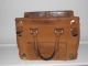 Vintage 40er 50er Jahre Alte Tasche Reisetasche Ledertasche Lederkoffer Koffer Accessoires Bild 1