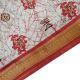 Vintage 100 Pure Silk Saree Stoff Beige Indien Batik Sarong Gedruckt Sari Soie Accessoires Bild 5