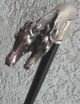 Antiker 800 Silber Spazierstock Pferd Motiv Reiten Jagd Accessoires Bild 4