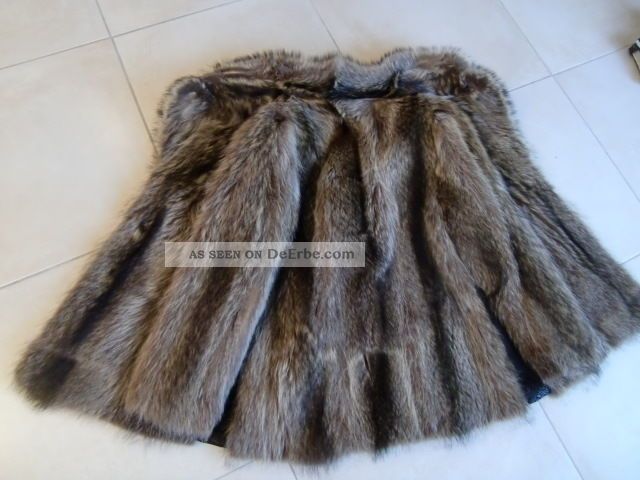 Dicke Warme Pelzjacke Weicher Waschbär Pelz Gr.  40/42 Kleidung Bild