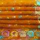 Weinlese - Lange Schal Indischen Sarong Dupatta Stola Orange Gestickte Veil George Accessoires Bild 3