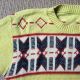40er / 50er - Cableknit Sweater - Gr.  M - Limette - Usa Rockabilly Kleidung Bild 1