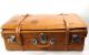Ko34 Oldtimer Koffer Lederkoffer Koffer Braun Vintage 67 X 39 X 22 Mit Gurten Accessoires Bild 3