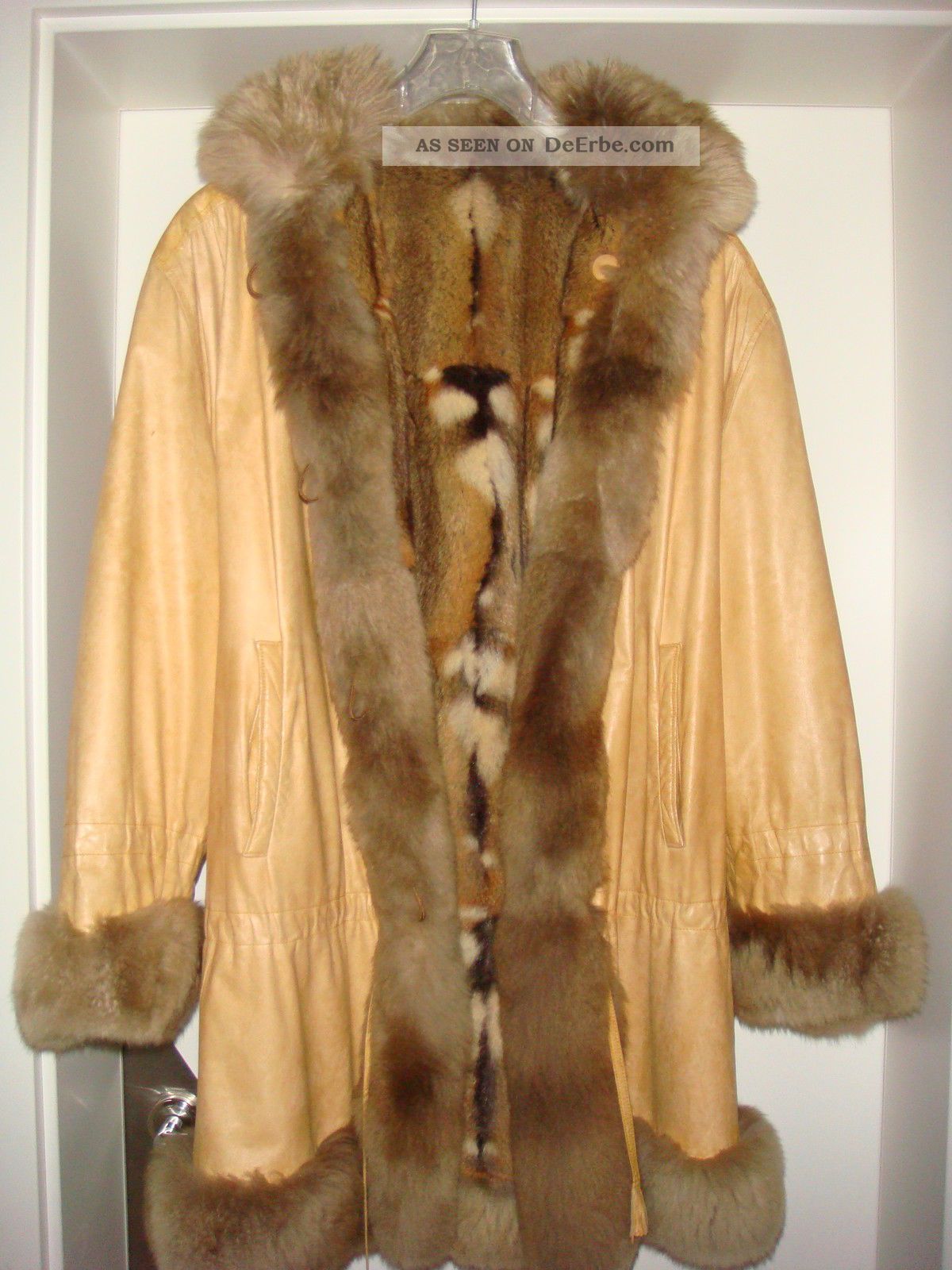 Jacke - Pelz - Pelzjacke - Pelzmantel - Felljacke - Felljacke - Lederjacke - Maihamster Gr.  40 Kleidung Bild