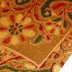 Art Silk Vintage Antike Indien Sari Stoff Mit Blumenmuster 5yd Sari Brown Handwe Accessoires Bild 3