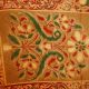 Art Silk Vintage Antike Indien Sari Stoff Mit Blumenmuster 5yd Sari Brown Handwe Accessoires Bild 4