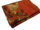 Weinlese - Antike Art Silk India Sari Stoff Mit Blumenmuster In Handwerk Beige 5yd Kleidung Bild 2