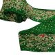 Vintage - Sari Indien Green Border 1yd Spitze Hand Perlen Verziert Deco Gebrauchte Accessoires Bild 1