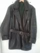1940´s Top Schwerer Militär Männer Ledermantel Auch Oldtimer Outfit Kleidung Bild 4