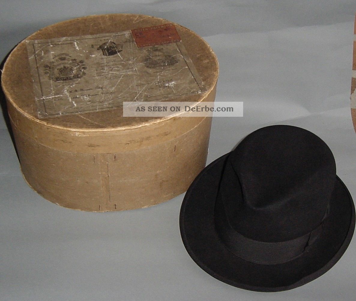 Henry Heath London - Vintage Alter Hut - King George Iv In Hutschachtel Accessoires Bild