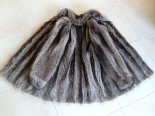 Sehr üppige Lange Pelzjacke Kurzmantel Pelzmantel Waschbär Gr 40/42/44 Bestens Bild