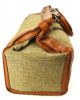 Große Doktortasche Tasche Leder Textil Braun Vintage Weekender Reisetasche Ko17 Accessoires Bild 2