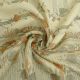 Vintage - Sari Silk Organza Mit Blumenmuster In Indien Sari Stoff Beige Kunsthandw Kleidung Bild 6