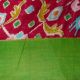 Weinlese - Indien 100 Reine Seide Saree Stoff Patola Printed Maroon Sari - Kunst - Fe Kleidung Bild 7