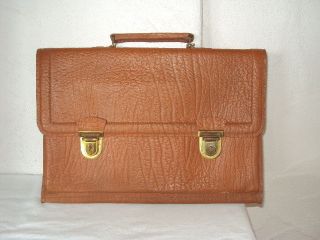 Alte Vintage Leder Aktentasche Lehrertasche Schultasche Ledertasche 30er - 50er Bild