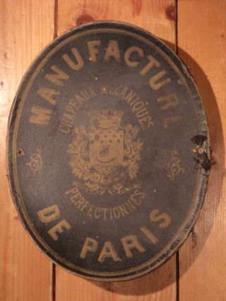 Alter Zylinder Um 1900 Chapeaux Mecaniques Frankreich Paris Antiquität Bild