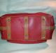 Marco Polo Vintage Weekendtasche Reisetasche Feines Rotes Leder Vintage Pur Accessoires Bild 5