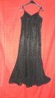 True Vintage Schwarzes Spitzen Kleid Abendkleid Meerjungfrau Gothic Kleidung Bild 3