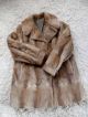 Damen Echt Pelzmantel Pelz Jacke Braun Fell Bisam Wamme Echtpelz Pelzjacke 36 38 Kleidung Bild 6