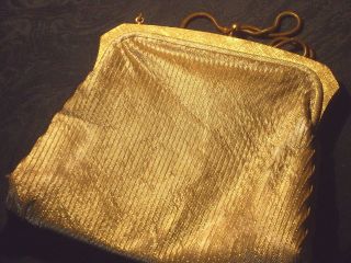 Kleine Abendtasche Gold Um 1930 Art Deco.  Hochwertig. Bild