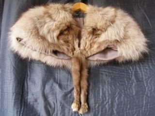 Pelz Stola Edel Vintage Pelz Fuchs Fox Fur Cape 