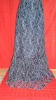 True Vintage,  Spitzen Kleid Abendkleid Ballkleid Rüschen Puffärmel Nachtblau Kleidung Bild 3