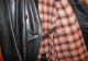 50iger Jahre - Schwerer Dunkelgrüner Ledermantel Mit Ausknöpfbarem Futter Kleidung Bild 4
