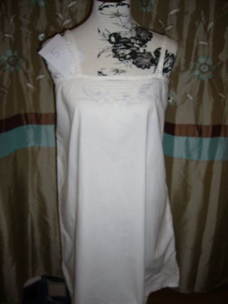 Oma´s Weißwäsche Sehr Altes Nachthemd 1900 - 1920 Antik Shabby Chic Oberteil Bild