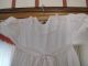 Antikes Kinder Kleid Seide Taufkleid Spitze Weis Frankreich Shabby Deko Kleidung Bild 3