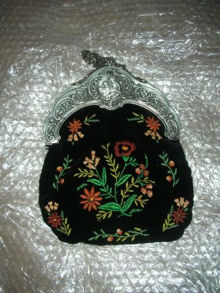 Alter Taschenbügel Handtasche Folklore Puttis Bild