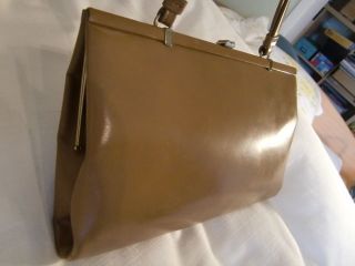 Goldpfeil - Elegante Handtasche - Hochwertiges Echtes Leder Hellbraun Bild