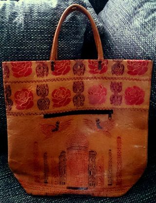 Extravagante Handtasche - Orientalische Einkaufstasche - Damen Tasche Aus Leder Bild
