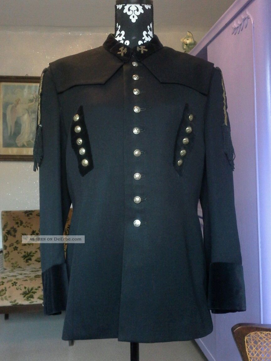 Vintage Bergmann Paradeuniform Jacke Gr L Anno 1900 Steampunk Kleidung Bild