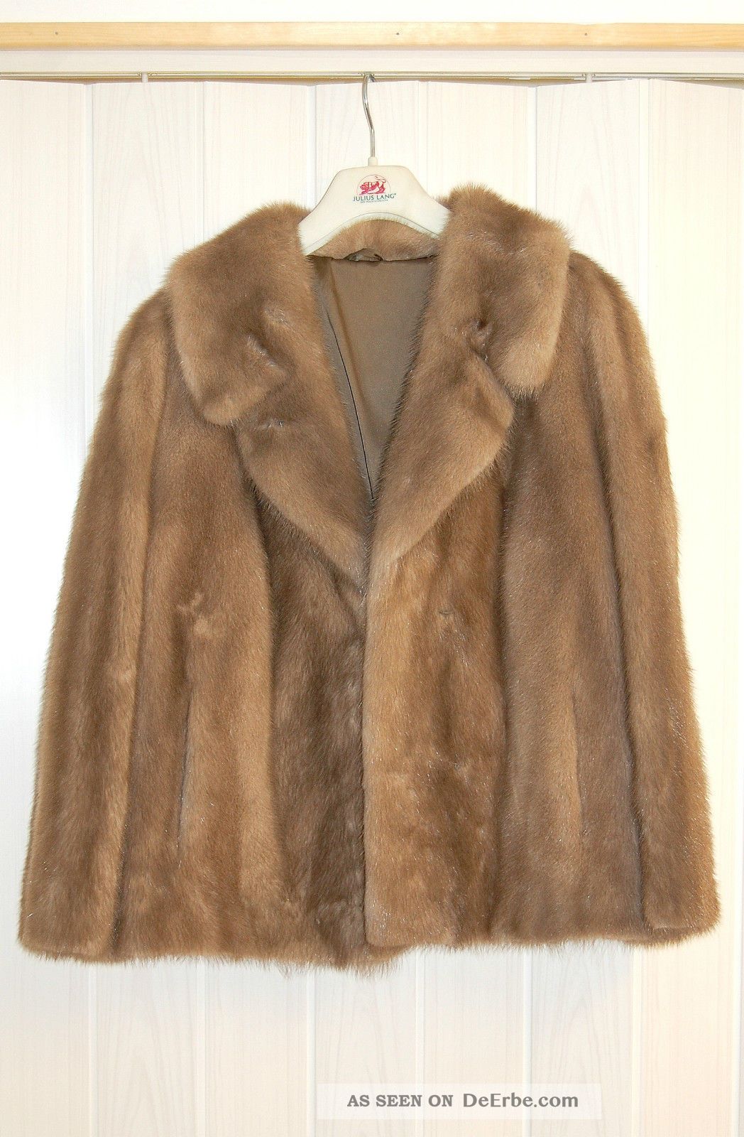(kunst -) Pelzjacke,  Braun - Grau,  Kurzjacke,  Damenjacke,  Größe 38,  Sehr Weich Kleidung Bild