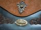 Wunderschöne Rarität: Fast Antike Tasche,  Kl.  Aktentasche,  Leder,  Spitze,  Messing Accessoires Bild 4