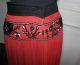 Rock Vintage,  Weiter Roter Damenrock Plissiert - Bestickt Folklore Wohl Ungarn Kleidung Bild 3
