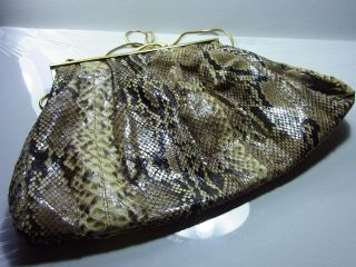 Antike Damenhandtasche Schlangencharakter Bild
