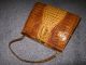 Handtasche Leder Damenhandtasche 24 Cm Antik 60er/70er Jahre Design Vintage Accessoires Bild 1
