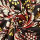 Vintage India 100 Pure Silk Saree Fabric Batik Printed Sari Yellow Deco Dress Kleidung Bild 5