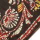 Vintage India 100 Pure Silk Saree Fabric Batik Printed Sari Yellow Deco Dress Kleidung Bild 6