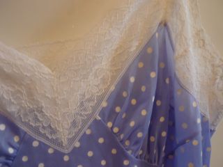 Nylon Unterkleid Negligee Petticoat 50er Jahre Rockabilly Punkte Bild