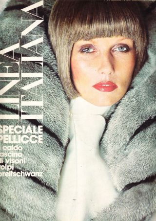Linea Italiana Settembre 1973.  Pelze.  Furs.  Fourrure.  Speciale Pellicce. Bild