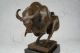 Stier Modern Bronzefigur Bronze Skulptur Statue Signiert Milo Kubistisch Bronze Bild 5