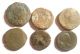 6 Römische Bronze Münzen,  2 Asse,  Dublone,  Sisterz Bronze Bild 1