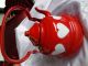 Emaille Gemarkt Wasserkessel Mit Deckel Rot Mit Weißen Herzen 1500ml Emailwaren Bild 4