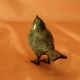 GrÜn Bronze Skulptur Figur Spatz Vogel Vögel Bird - 0,  45kg 14x5x10cm Bronze Bild 1