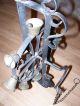 Sehr Alte & Antike Türglocke (wand Rad Glocke) Schmiedeeisen Glocke Messing Bild 6