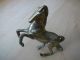 Messingfigur Pferd Messingpferd Figur Massiv Messing Handarbeit Gefertigt nach 1945 Bild 1