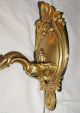 Antike Barock Wandlampe Wandleuchter Leuchter Gold Messing Groß & Guß `1930 Ii Gefertigt nach 1945 Bild 9