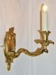 Antike Barock Wandlampe Wandleuchter Leuchter Gold Messing Groß & Guß `1930 Ii Gefertigt nach 1945 Bild 2